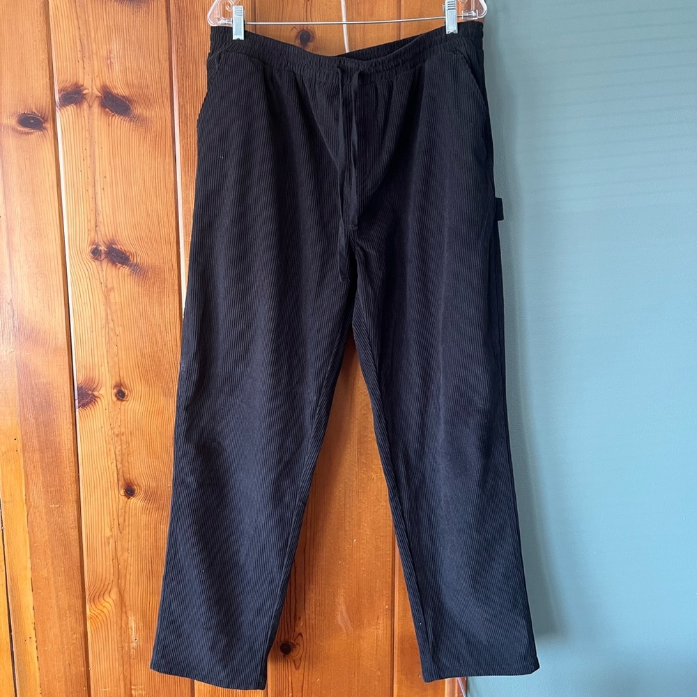 No Boundaries Black Corduroy Carpenter Style Pants- Size Men’s Large